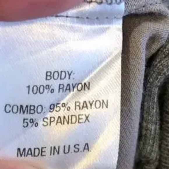 Lola & Sophie gray split hem knit sleeve v neck mixed fabric top size Large - Picture 7 of 11